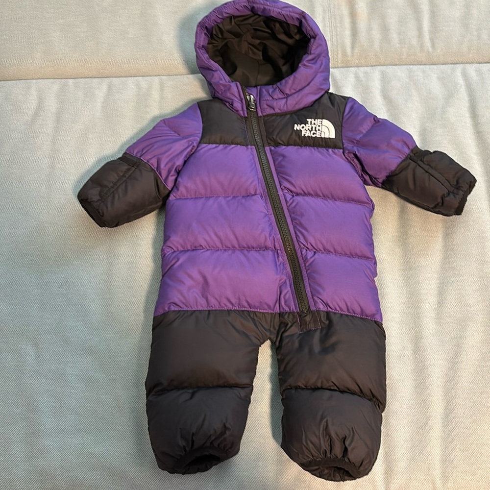 The North Face Infant Baby Nuptse One Piece Suit 0-3month *great condition